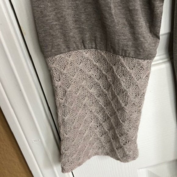 Venus Gray Layered Open Drawstring Cardigan - Picture 13 of 15